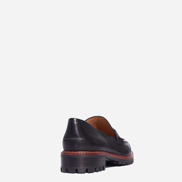 Madewell Women's 8 The Corinne Lugsole Loafers Black Classic Timeless Career - Picture 3 of 13